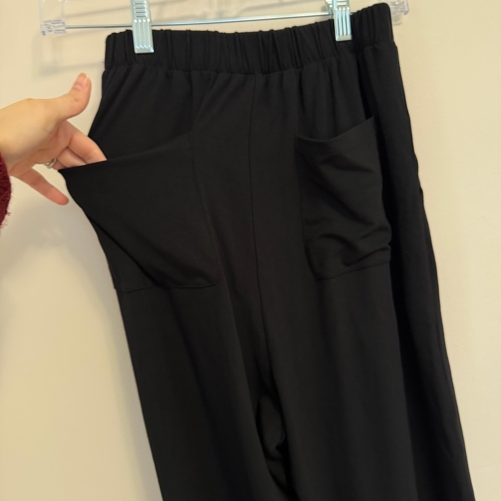 Universal Standard Jersey Drop Crotch Pants – Black – Size 4XS (00–0) NWT - Picture 9 of 16